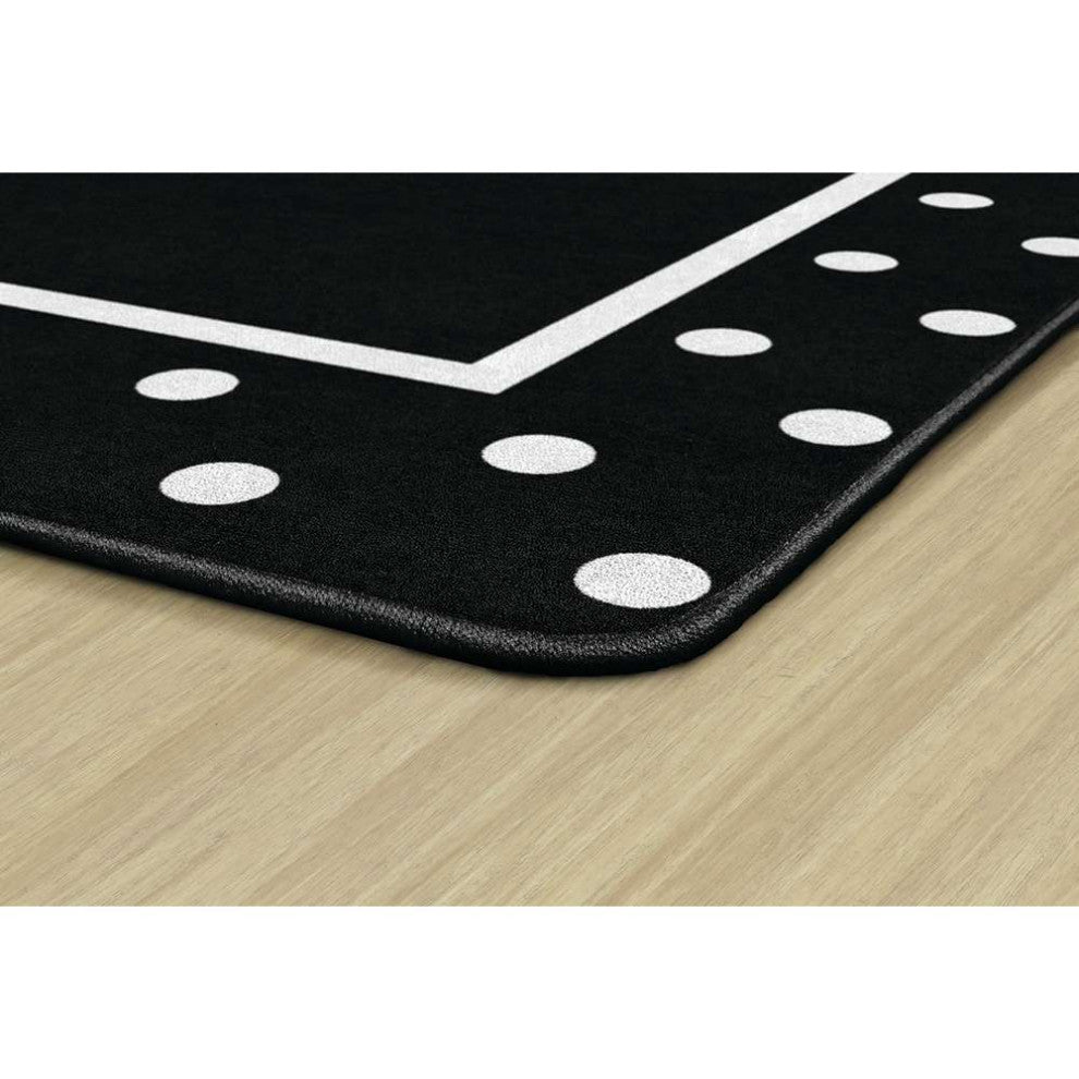 Flagship Carpets CA2009-28SG Simply Stylish Tropical B/W Polka Dot Border