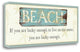 "Beach" By Pela, Fine Art Giclee Print on Gallery Wrap Canvas, Ready to Hang