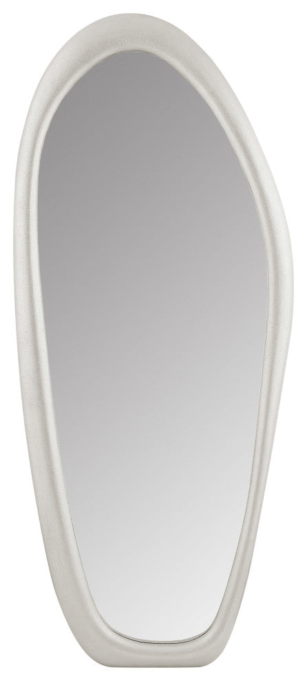 Holland Polyresin Mirror, White, Floor Mirror