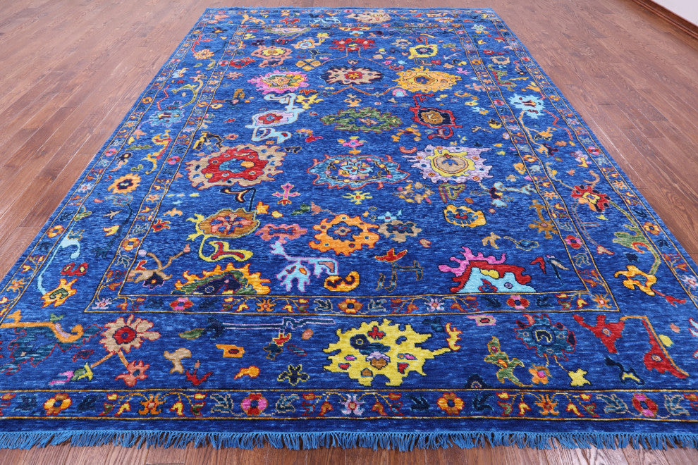 10' 2" X 13' 7" Turkish Oushak Handmade Wool Rug - Q16096