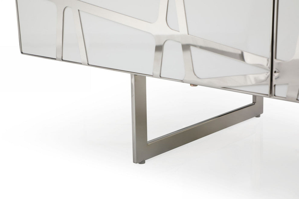 Modrest Kilson Modern White TV Stand