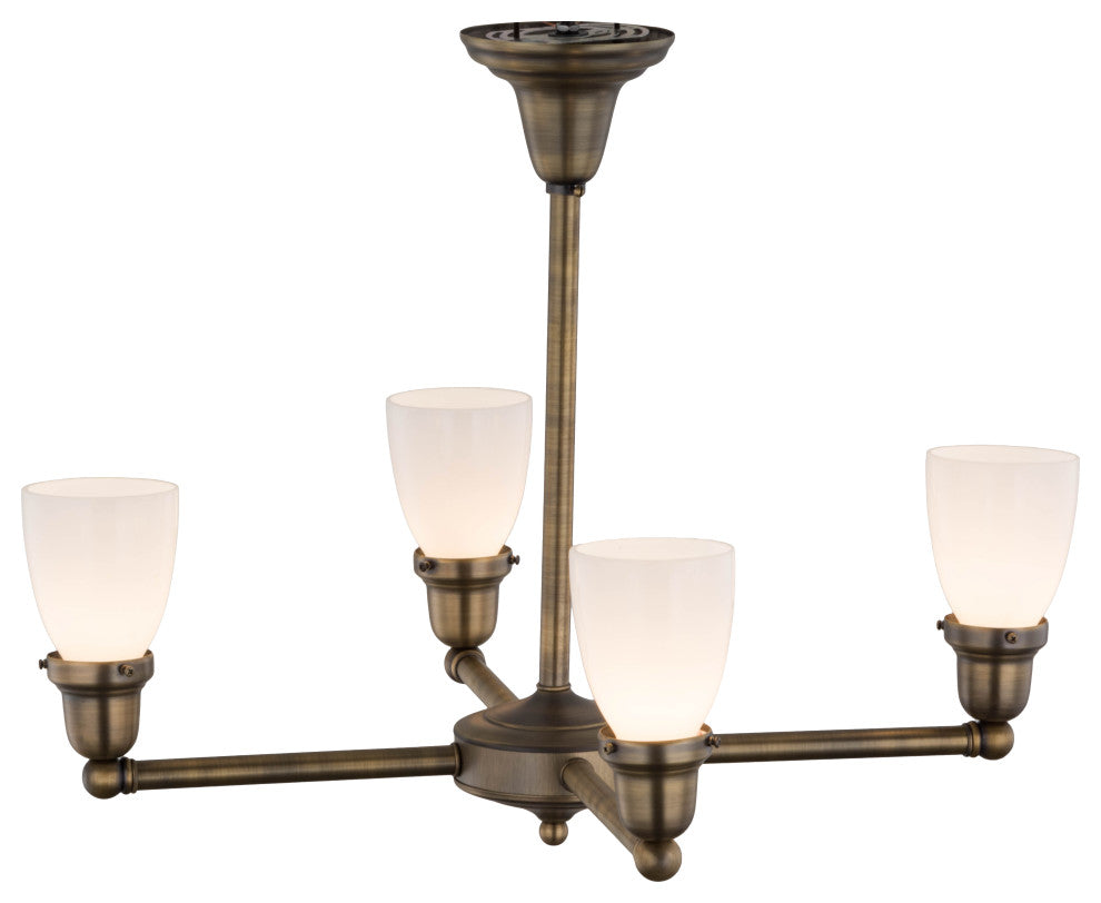 27W Revival Oyster Bay Goblet 4 LT Chandelier