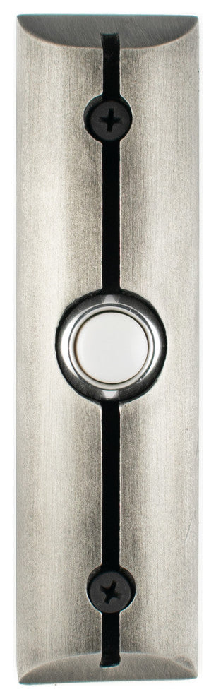 Pewter Doorbell Sleek Hawk Hill Hardware, Vintage Pewter