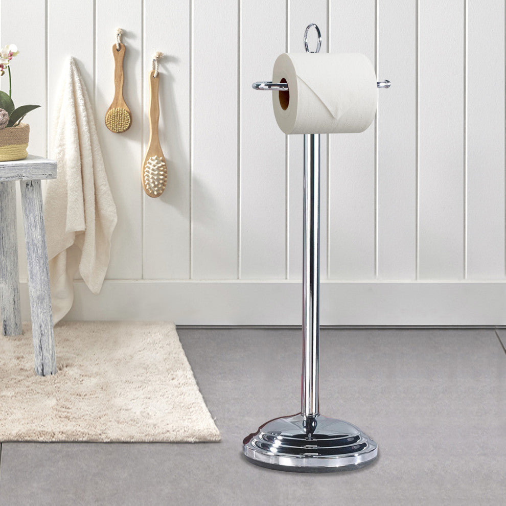 nu steel Toilet Tissue Holder, Polished Finish, Polished Finish