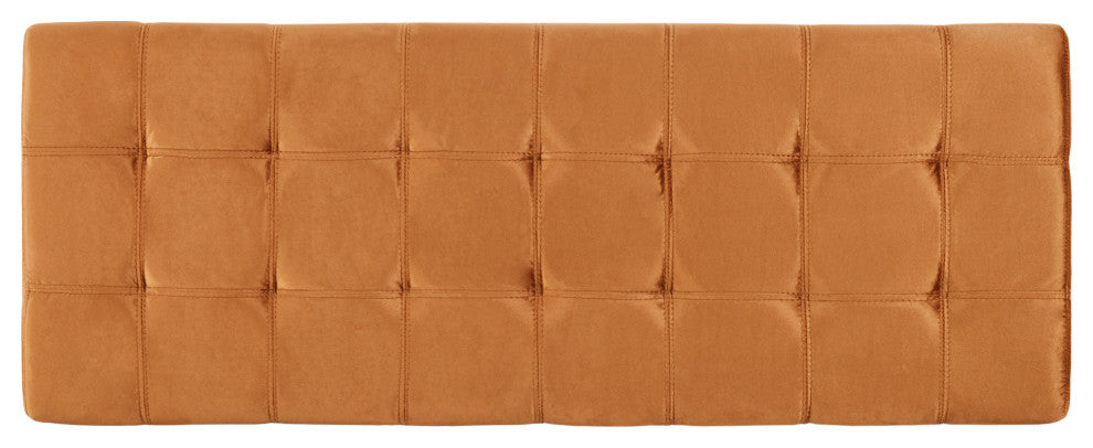 GDF Studio Santa Rosa Tufted Storage Ottoman Bench, Apricot