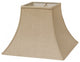 12" Dark Wheat Premium Square Bell Slanted Linen Lampshade