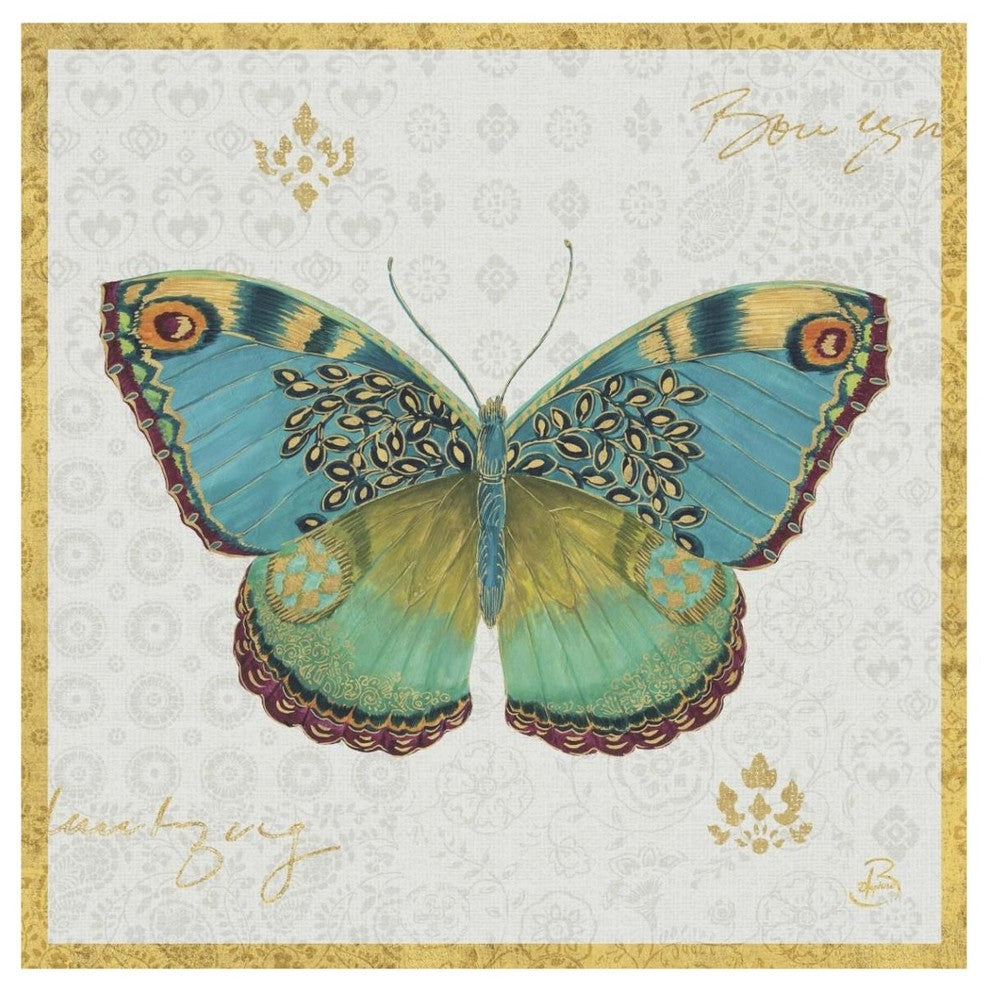 "Bohemian Wings Butterfly VA" Digital Paper Print by Daphne Brissonnet, 42"x42"