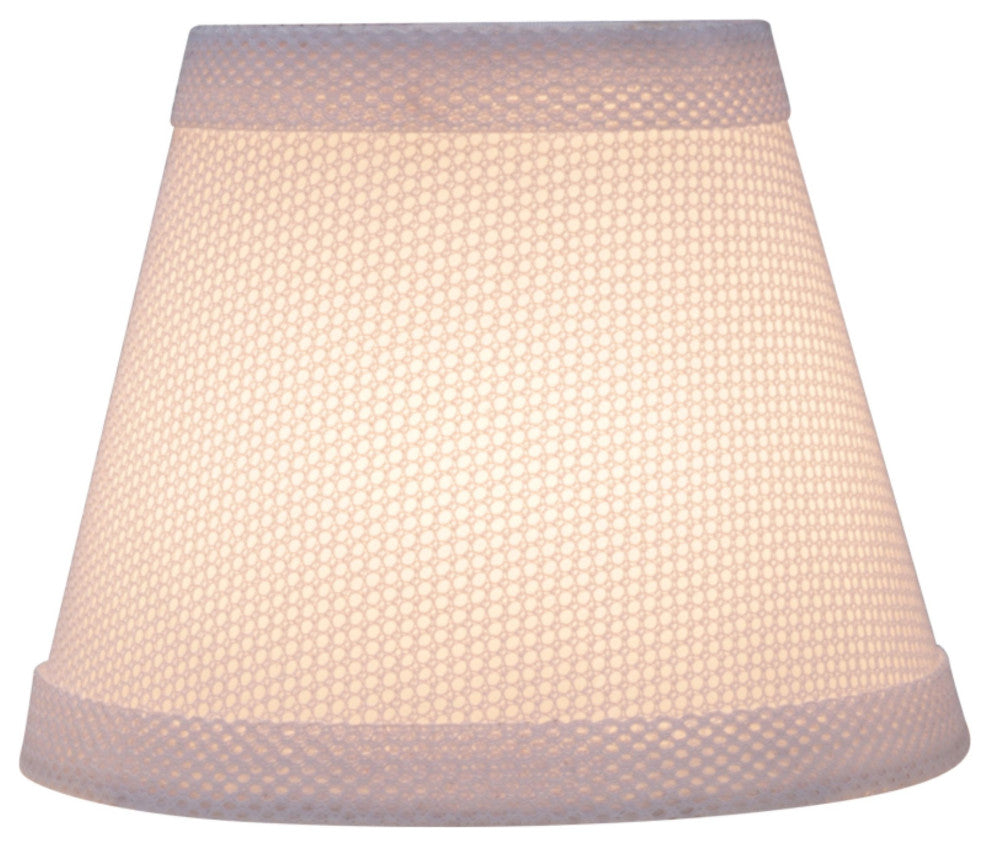 Aspen Creative 32066-9 Hardback Empire Clip-On Lamp Shade White 3" x 5" x 4"