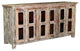 Cassidy 6-Door Glass Sideboard, White