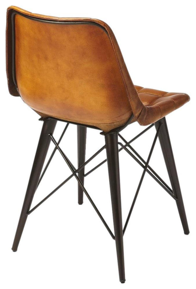 Industrial Leather Chair by Butler Specialty