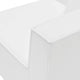 Lounge Sectional Sofa Set, Fabric, White, Modern, Outdoor Patio Balcony Garden