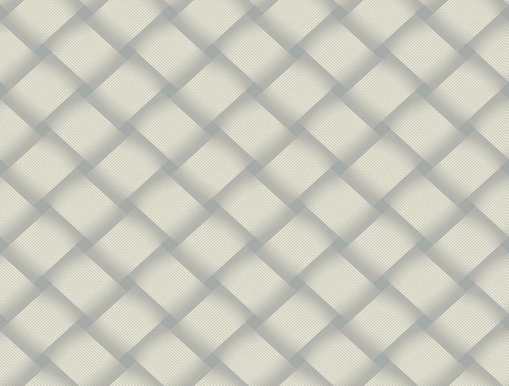 Smokey Blue Bayside Basket Weave Wallpaper