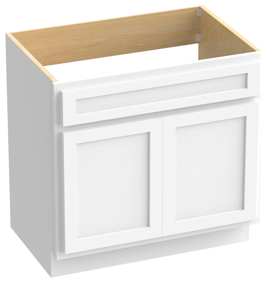 Vanity Art Vanity Base Cabinet, No Top, 33", White