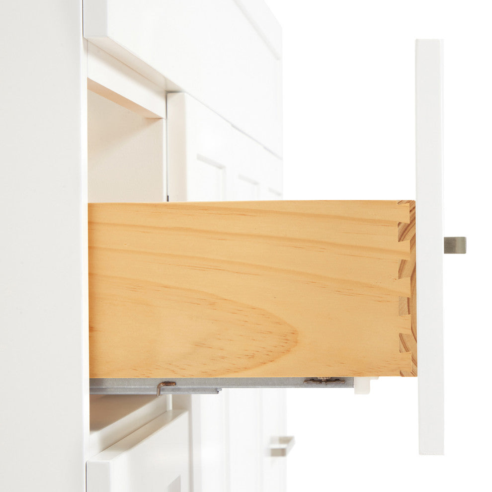 Ariel Hamlet 42" Single Right Oval Sink Bathroom Vanity, Carrara Quartz