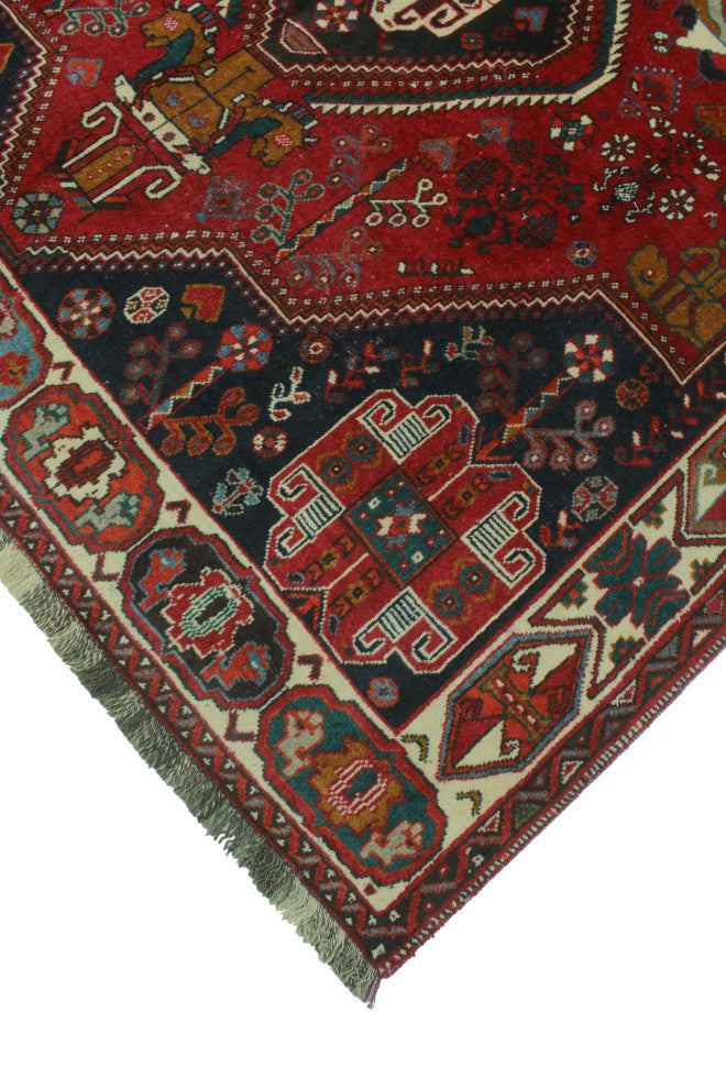 Fine Vintage Distressed April Red Rug