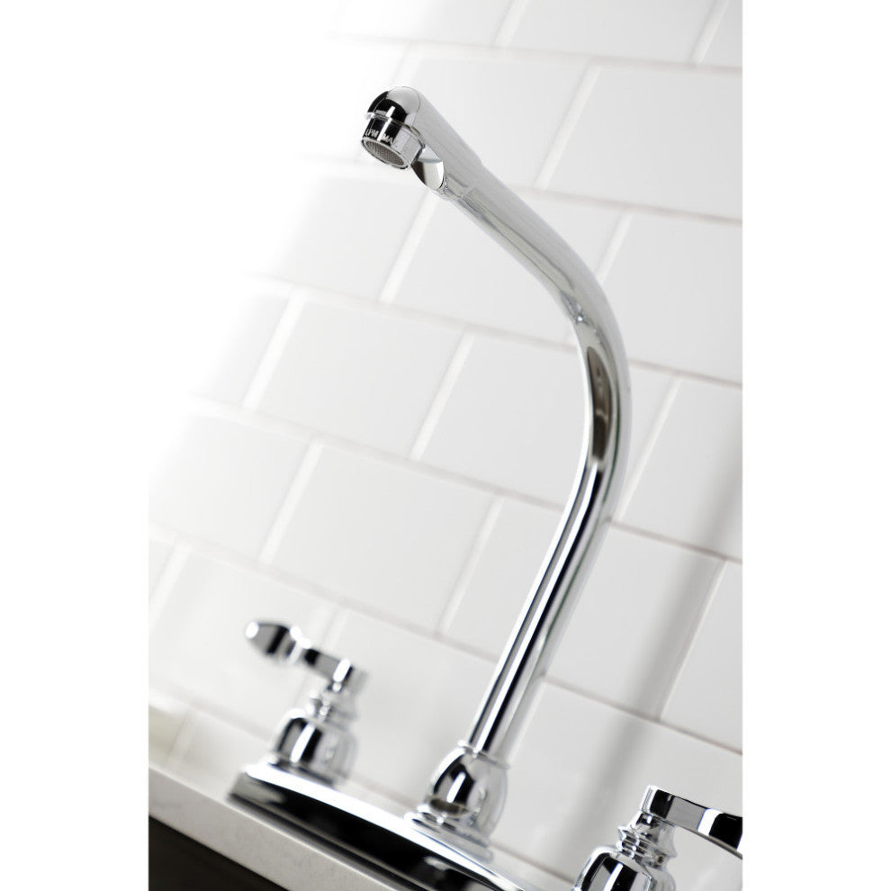 FB751NFLSP French 8" Centerset Kitchen Faucet With Sprayer, Polished Chrome