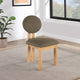 Napa Boucle Fabric Dining Chair, Set of 2, Olive, Natural Finish
