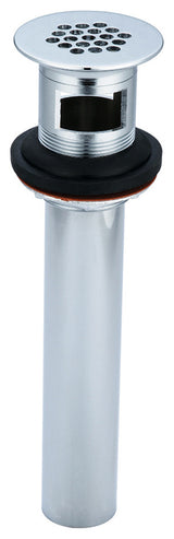 Brass Grid Strainer Drain Assembly, Polished Chrome