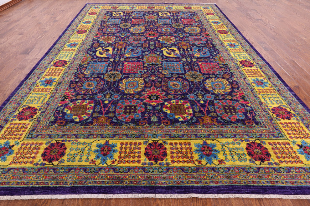 Persian Tabriz Hand Knotted Wool Rug 9' 10" X 13' 9" Q5925