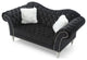 Wilshire Sweetheart Back Tufted Loveseat, Black