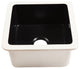 Eden Matte Black Fireclay 18" Single Bowl Undermount Kitchen Sink