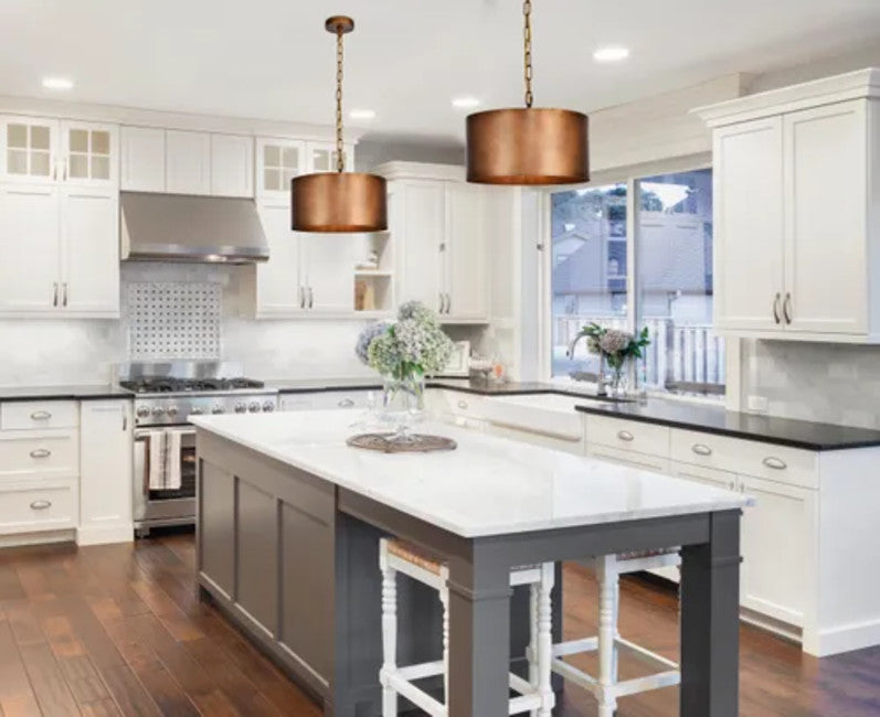 Elegant Lighting LD6015D15 Miro 15" Pendant - Manual Brass