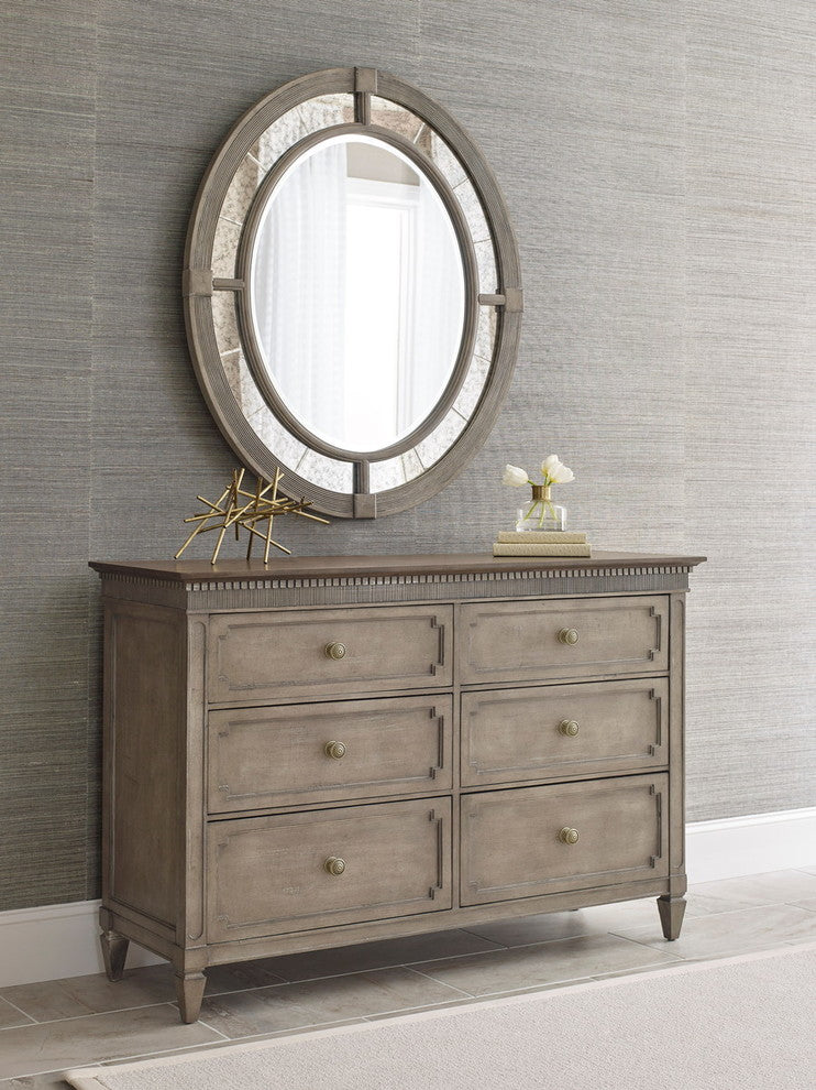 American Drew Savona Rococo Oval Mirror, Versaille 654-020