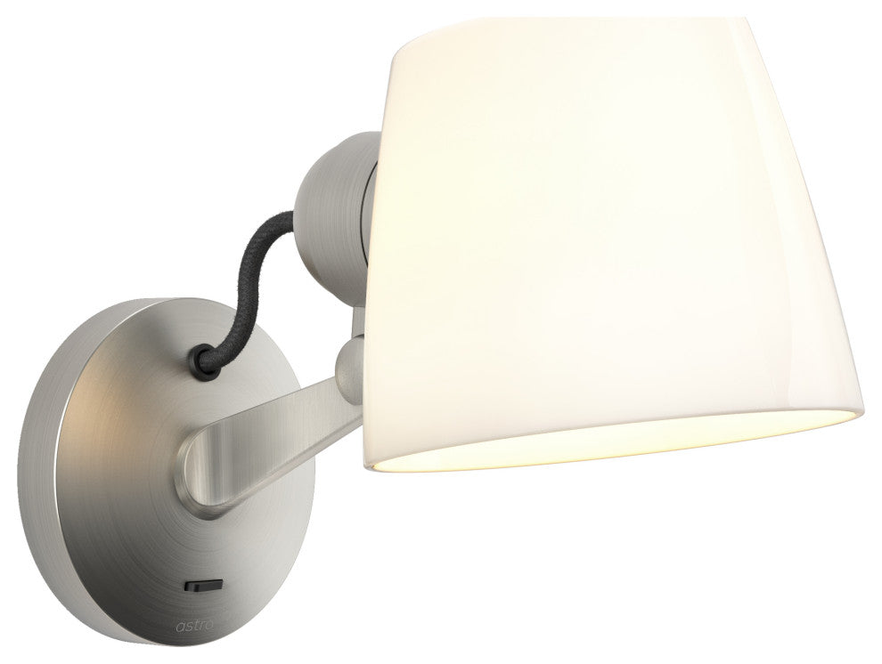Imari Adjustable Wall, Matt Nickel, Adjustable Wall Light