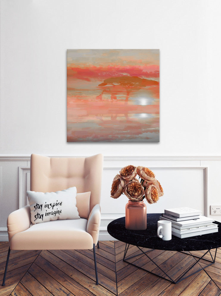 "Gentle Giants" Print on Canvas, 32"x32"