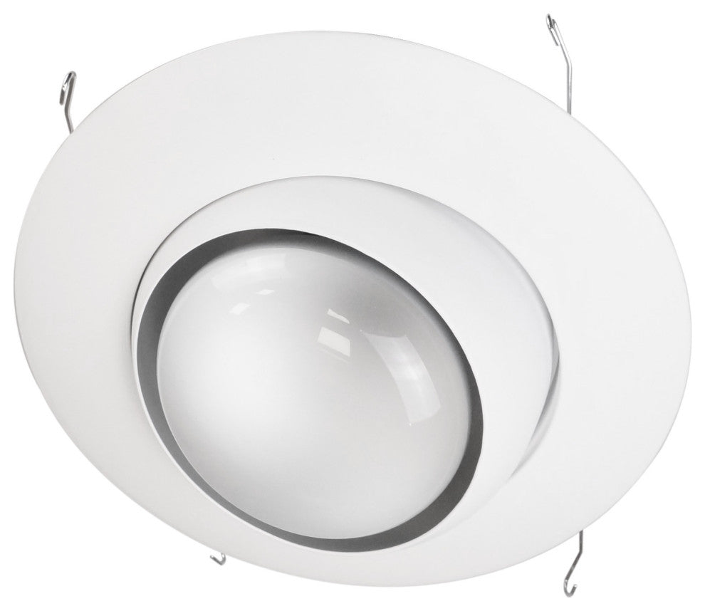 NICOR 6 inch Recessed Eyeball Trim, White