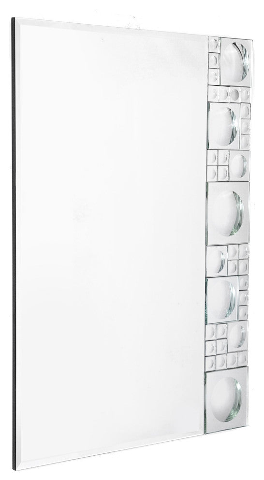 Bubbly Silver Mirror