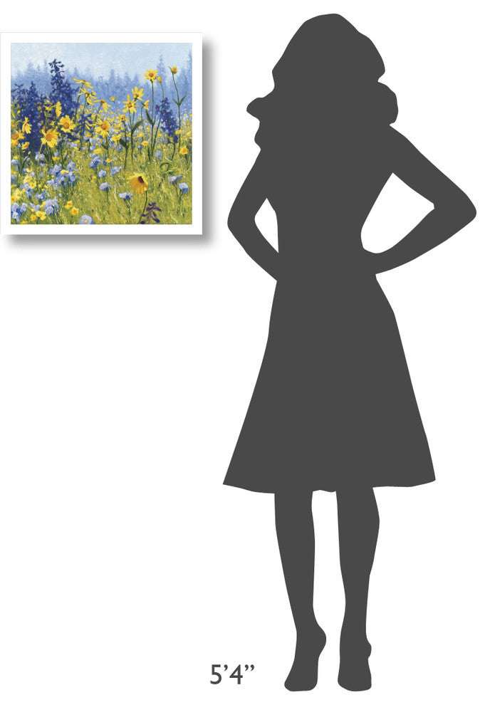 "Joyful in July III" Digital Paper Print by Shirley Novak, 20"x20"