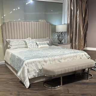 Amaryllis King Lift Up Storage Bed, Taupe