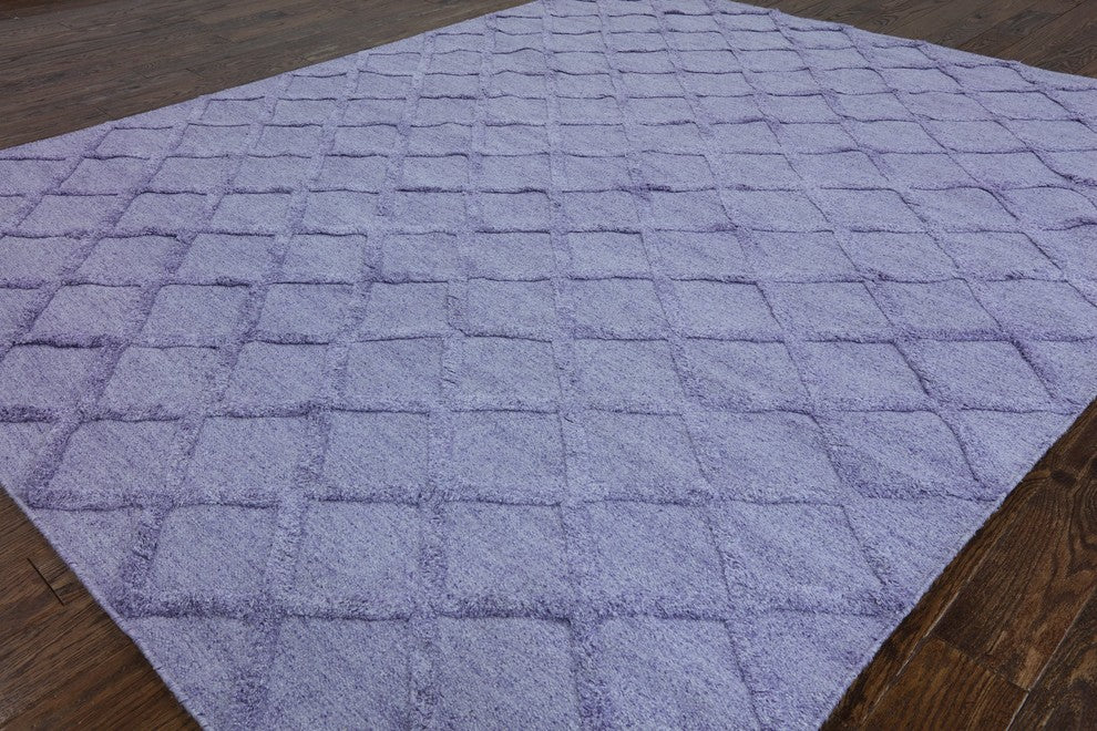 8'x10' Moroccan Wool and Silk Oriental Area Rug, W2248
