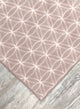 EYELET Soft Tactesse Nylon Area Rug with Anti-Stain Protection, Pink Slipper, 5'x7'