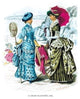 La Mode Illustree: by the Sea- Gallery Wrapped Canvas Art 28" x 42"