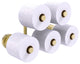 Prestige Regal 5 Roll Reserve Roll Toilet Paper Holder, Unlacquered Brass