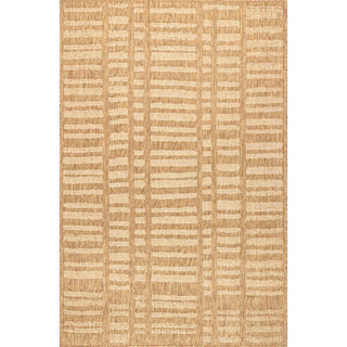 Nuloom Marin Contemporary Indoor/Outdoor Area Rug, Brown 6'7"x9'