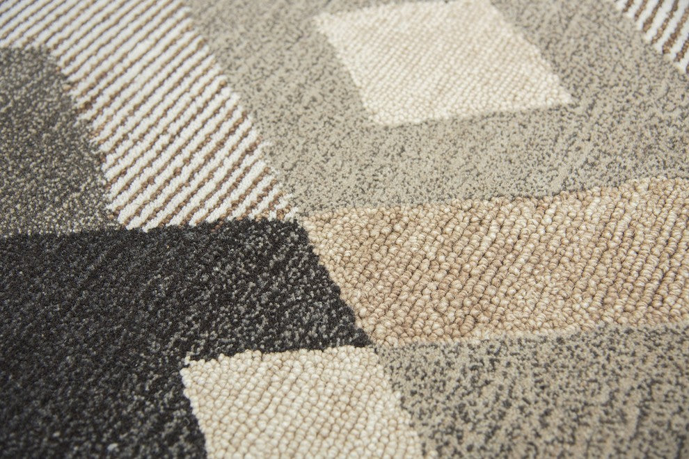 Rizzy Idyllic Id926A Rug, Natural, Tan, Brown, Dark Brown, 9'x12'