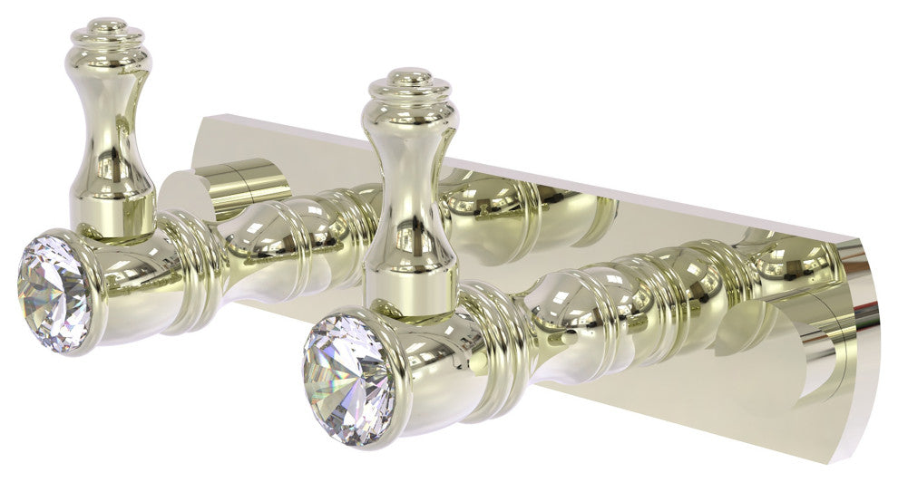 Carolina Crystal 2 Position Multi Hook, Polished Nickel