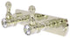 Carolina Crystal 2 Position Multi Hook, Polished Nickel