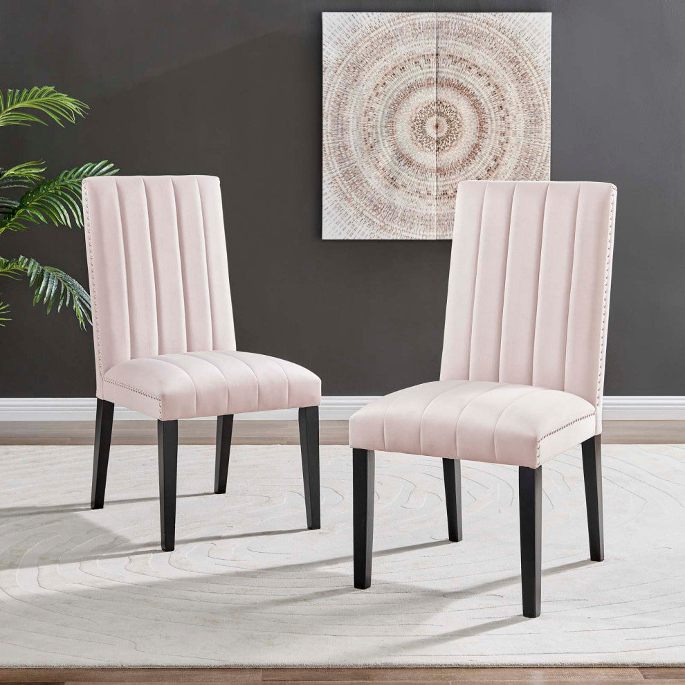 Catalyst Performance Velvet Dining Side Chairs - Set of 2