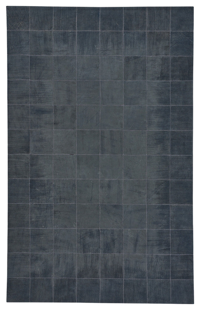 Capel Butte-Brushed Blocks After Dark 3675_350 Flat Woven Rugs - 8' X 10' Rectan