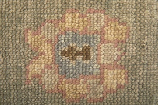 Weave & Wander Irie Hand Knotted Area Rug, Gray/Pink, 7'9"x9'9"