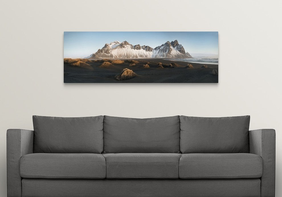 "Stokksnes Panoramics" Wrapped Canvas Art Print, 60"x20"x1.5"