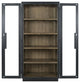 Larson 82" Reclaimed Pine Wood Cabinet, Black