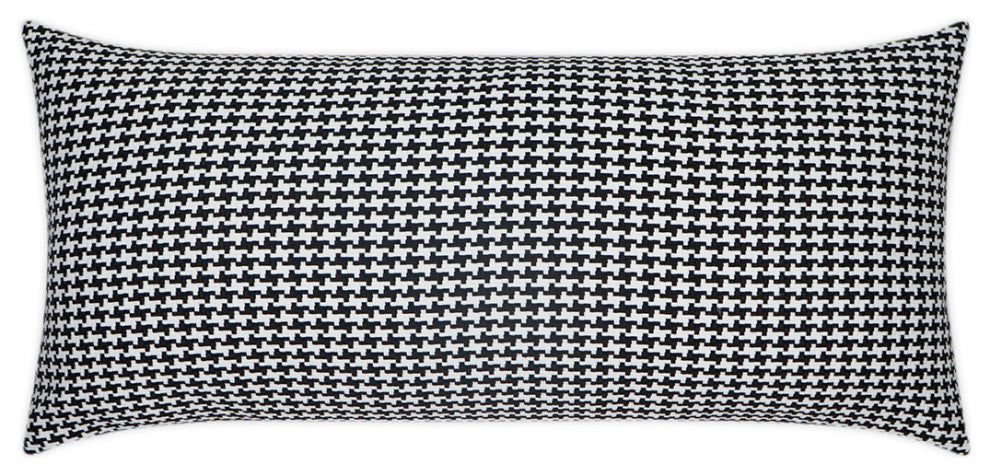 Outdoor Bedford Lumbar Pillow - Black