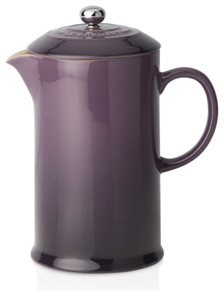 Le Creuset Stoneware Cafeteria With Metal Press, Cassis