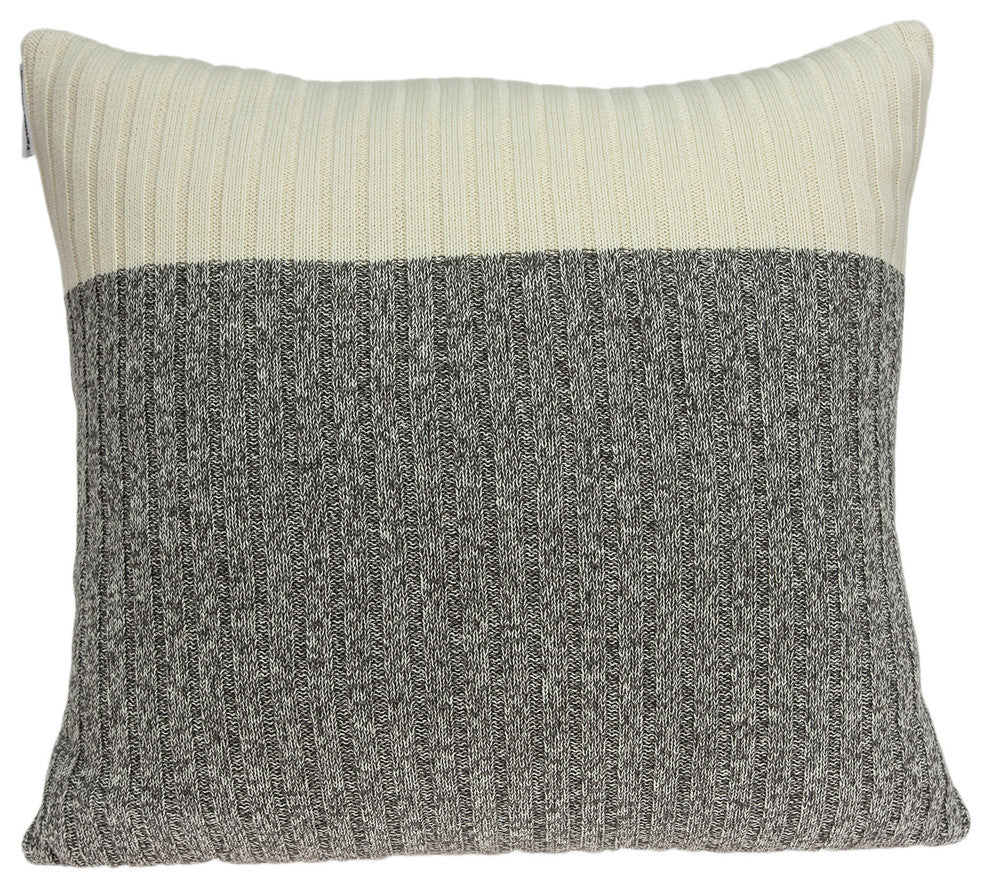 Parkland Collection Wilson Transitional Tan Pillow Cover With Poly Insert