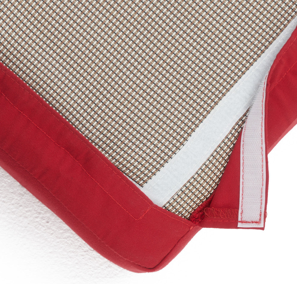 Cannes 2 Piece Aluminum Outdoor Patio Club Chairs, Red